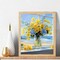 Paint by Numbers for Adults – Yellow & Blue Flowers DIY Canvas Painting Kit, Acrylic Floral Art, Unframed, Ideal Gift & Home Wall Decor, 16x20 Inch
